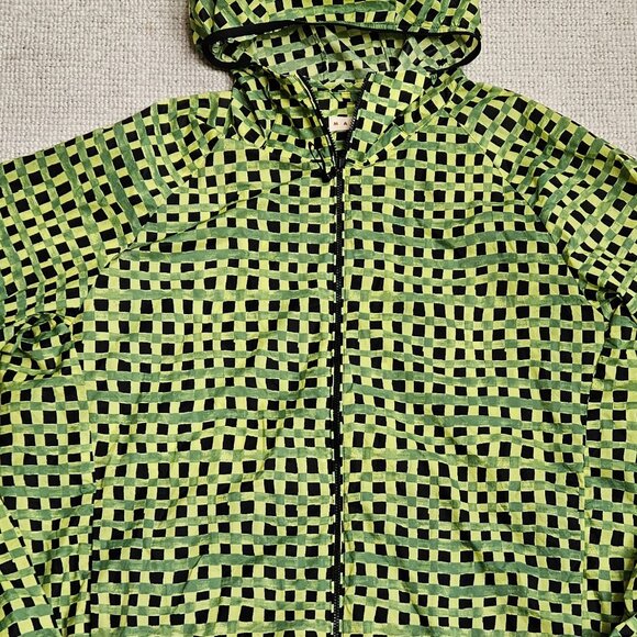 UNIQLO x Marni Packable Jacket Anorak XL Outdoor Athletic Casual Green Check - Picture 10 of 11